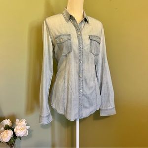 LOFT light chambray shirt